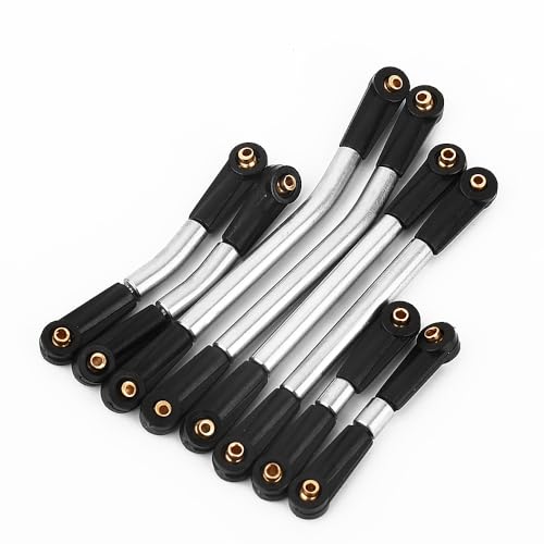 Pothyes High Clearance 4 Links Set Stainless Steel Linkage kit for 1/24 Axial SCX24 GX470 AXI-1800 RC Crawler Car Upgrade Part