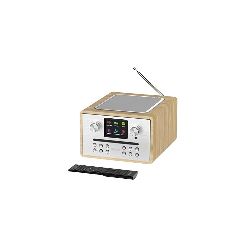 MAJORITY Homerton 2 Smart Internet, DAB, FM-radio en cd-speler, 40 radiovoorinstellingen, Bluetooth en universele plug…