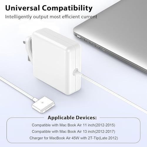 Lerobo 45W T-Tip Charger, Compatible with MacBook Air Charger, Universal Laptop Power Adapter for MacBook Air 11&13 Inch, for A1435, A1436, A1465, A1466 Models, Fast Charging & Overheat Protection. - Image 5