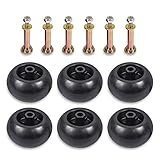 RANSOTO 6 Lawn Mower Deck Wheel Kit Replacement for Exmark Toro Lawn-Boy 1-603299 68-2730 Bad Boy 022-5234-98 WORLDLAWN 5201081 Bore 5/8"