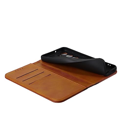 LXURY Capa de couro para Samsung Galaxy S23 Ultra/S23 Plus/S23, capa protetora magnética à prova de