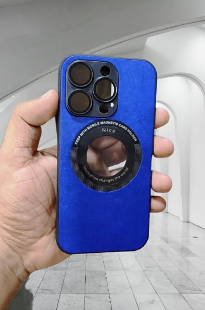COPPAIRE Back Cover Compatible with iPhone 13 Pro Max Cover, Full Camera Lens Protection, Compatibility, Logo-View Design – Luxurious Blue Genuine Leather Cover (B0CBFWKKTS) Amazon Price History, Amazon Price Tracker