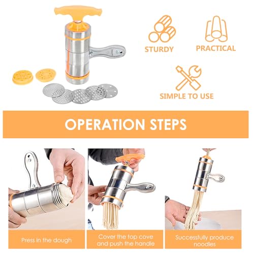 Machine à pâtes fraîches manuelle compacte GALPADA en acier inoxydable