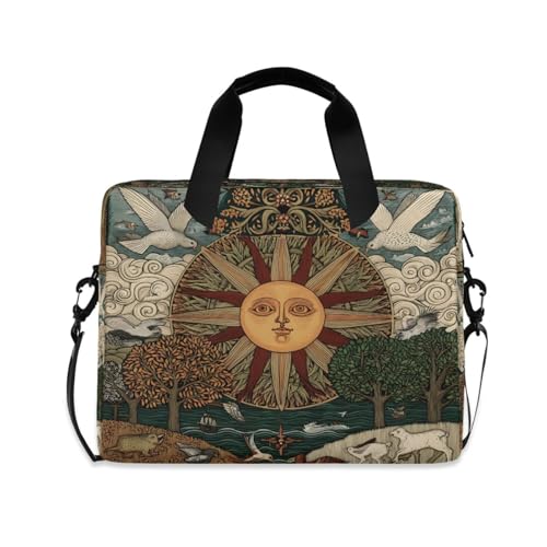 Funda para laptop ALAZA con diseño bohemio y correa miniatura 1