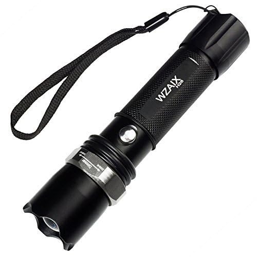 FLORISCA™ Electric Torch Zoomable 3 Mode Rechargeable Movable Electric Led Torch Ultra Bright Laser Power Torch Flashlights for Camping Hiking 1 Pcs
