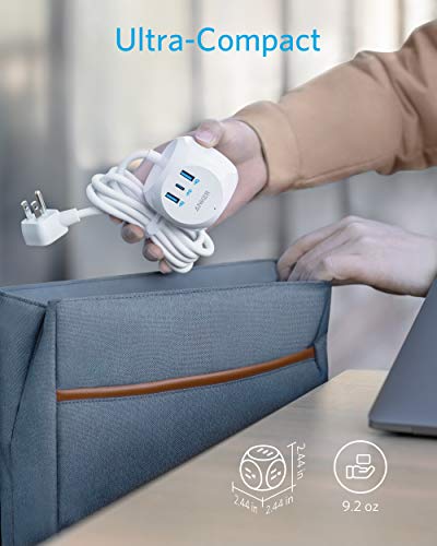Anker Power Strip With Usb C, Powercube With 3 Outlets & 30W Usb C,5Ft Extension Cord, Power Delivery High-Speed Charging For Iphone 14/14Pro/13/12, For Dorm/Office,Cruise Travel Essential,Tuv Listed #TOP4