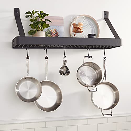 Cuisinart Crbs-36Mbk Chef's Classic 37-Inch Rectangular Wall-Mount Bookshelf Rack, Matte Black #TOP5