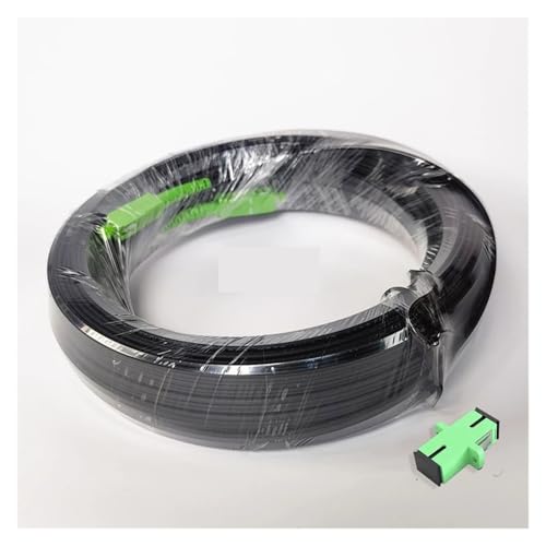Câble fibre optique monomode SC 80m avec adaptateur simplex extérieur APC