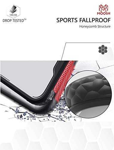 Image of MOOSH Commuter Series for iPhone 12 Mini Case Clear Back 10FT Drop Tested Scratch-Resistant Raised Edges Replaceable Colour Blocks Shock Absorption Apple iPhone 12 Mini Case 5.4 inch (Black)
