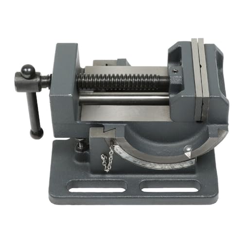 Image of NEW 3.25 in. Industrial Strength Benchtop and Drill Press Tilting Angle Vise