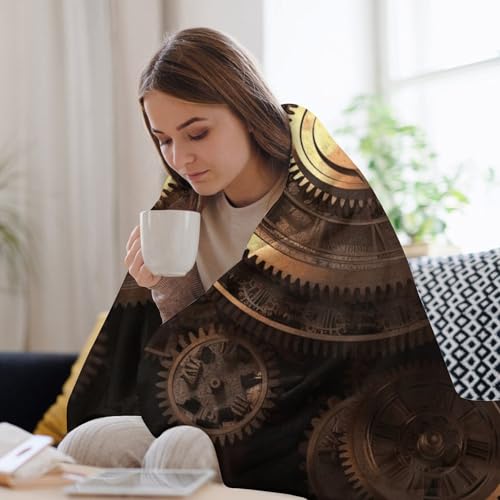 Couverture lit flanelle bronze confortable et douce pour l'hiver - 8