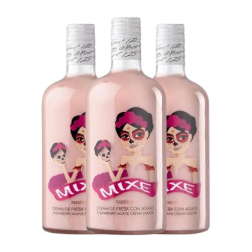 Crema de Licor Mixe Fresa 70 cl (Caja de 3 Botellas de 70 cl)