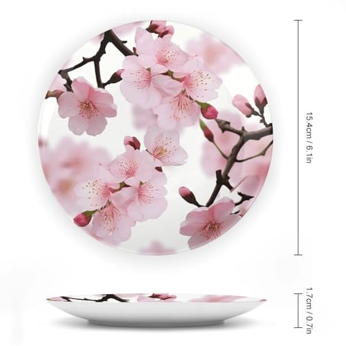 Plato decorativo de porcelana Cherry Blossom de 6 pulgadas miniatura 2