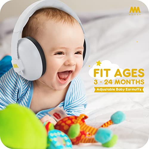 Image of mumba Baby Ear Protection Noise Cancelling Headphones for Babies and Toddlers Baby Earmuffs - Ages 3-24+ Months