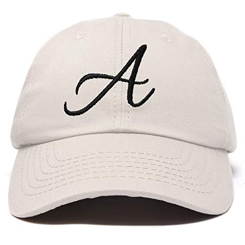 Dalix Initial Beige Baseball Cap