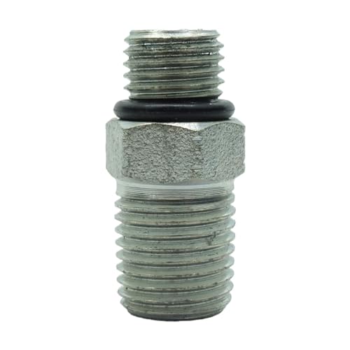 Image of 1 Piece 1 /4 inch Male ORB O-Ring Boss x 1 /4 inch Male Pipe Adapter Steel Hydraulic Fitting