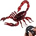 Tipmant Simulation RC Scorpion Remote Control Animal Vehicle Car Electric Scary Trick Prank Toy Halloween Kids Gift (Red)