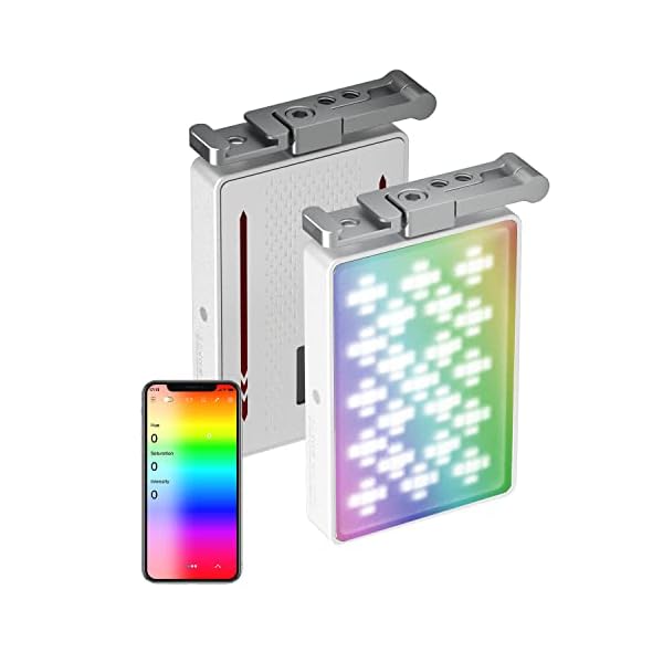 YC Onion RGB Camera Light Photography Studio Video Lighting with App Control, Dimmable 3200K-6200K LED Video Light CRI98…