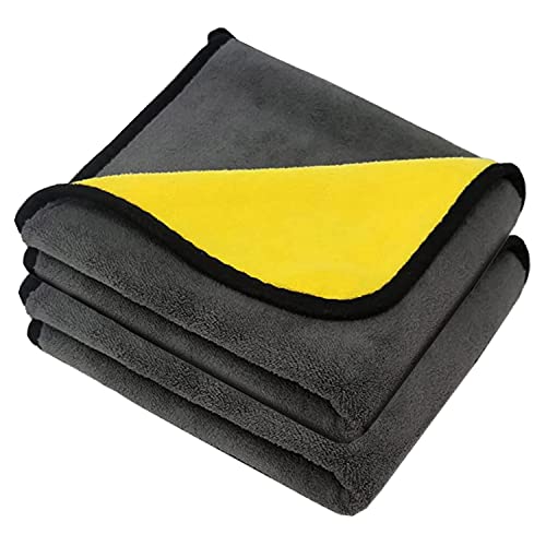 Image of Car Wash Microfiber Towel Auto Detailing Microfibar Cloth Car Cleaning Towel Drying Cloth Car Care Detailing Auto (30 x 30, Pack of 2)