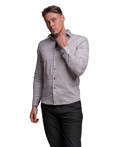 Chemise blanche en coton coupe slim anti-plis à manches longues