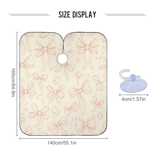 Capa impermeable profesional para corte de pelo con cierre ajustable miniatura 3