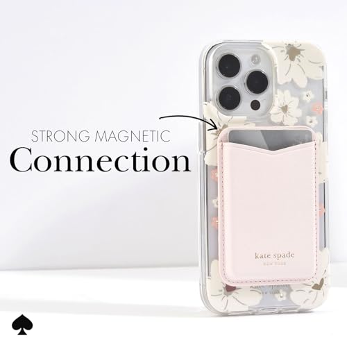 Kate Spade New York Magnetyczny portfel/etui na karty – dopasowane do telefonów i etui MagSafe, kolor Pale Dogwood