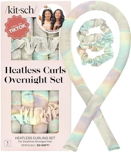 Kitsch Satin Heatless Curls Overnight Set - Aura