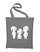 Produktbild Styletex23 Kodama Baumgeist Geist Fan Jutebeutel Baumwolltasche, light grey