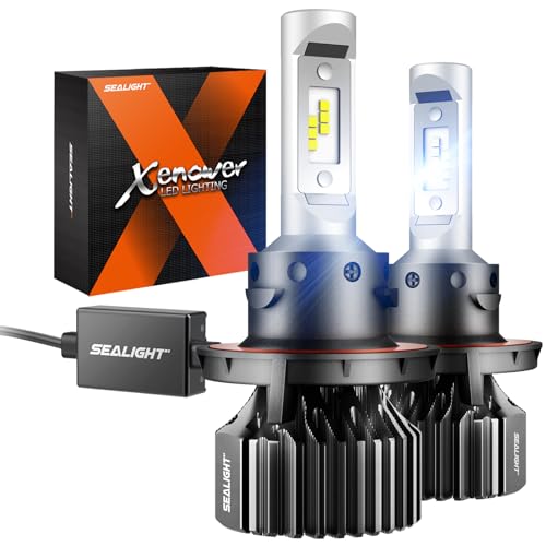 Image of SEALIGHT X1 H13 9008 Fog, Superior Visibility, 58,000LM, 6000K White, 1:1 Size Design, Easy Fit, Perfect for Off-Road, Fog Light, Pack of 2