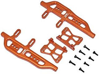 Aluminum Side Steps for Axial 1:24 SCX24 Deadbolt AXI90081 / Jeep Wrangler AXI00002 - 12Pc Set Orange