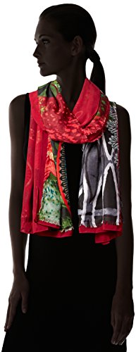 Desigual Foulard Rectangle Alabama Verde Scuro