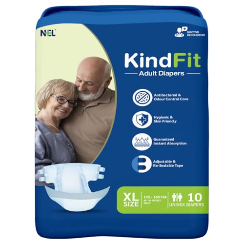 Image of Tape Diapers - XL Size 10 Pcs 16-Hr Leakproof Odour Lock
