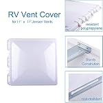 Swess RV Roof Vent Lid Cover for Jensen Metal Roof Vents Suitable for 13*13 Inch Motorhome Roof Vent Cover Camper… - Image 5