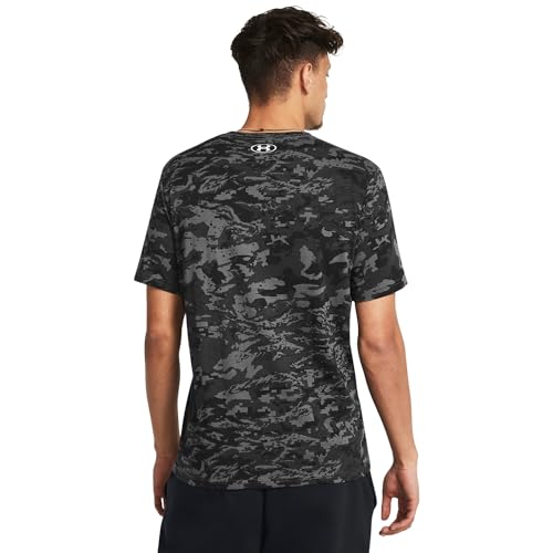 Image of Under Armour Men's ABC Camo Short-Sleeve T-Shirt | Super soft cotton /polyester mix. With camo pattern, crew neck and logo on the left chest.