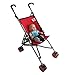 The New York Doll Collection First Dolls Stroller for Kids, Onepiece – Red Color For18” Folds for Storage - Great Gift for Toddlers