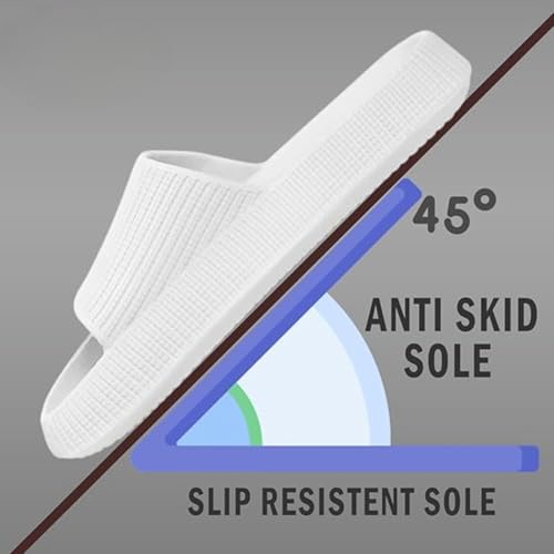 Image of Men Print Slide Flipflop Cloud, Lightweight Slip-On Comfort Slippers, Non-Slip Casual Indoor Outdoor pack of 1