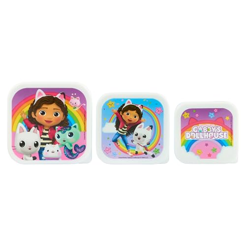 DreamWorks GABBY'S Dollhouse Gabby's Rainbow Lunch Boxes, Polypropylene, Purple