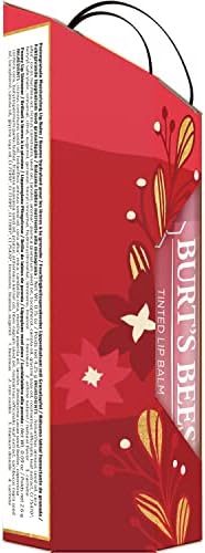 Burt's Bees Moisturising Lip Balm, Tinted Lip Balm and Lip Shimmer, Mistletoe Kiss