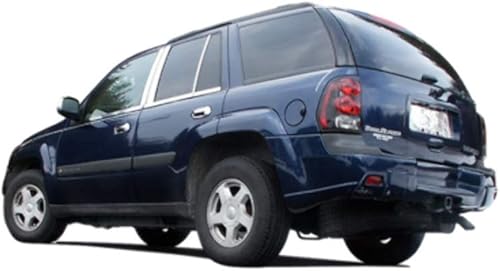 Miniatura 3 de QAA Es compatible con Chevrolet Trailblazer 2002-2008, GMC Envoy 2002-2008 2 piezas cromadas de plástico ABS cubierta de espejo MC42293