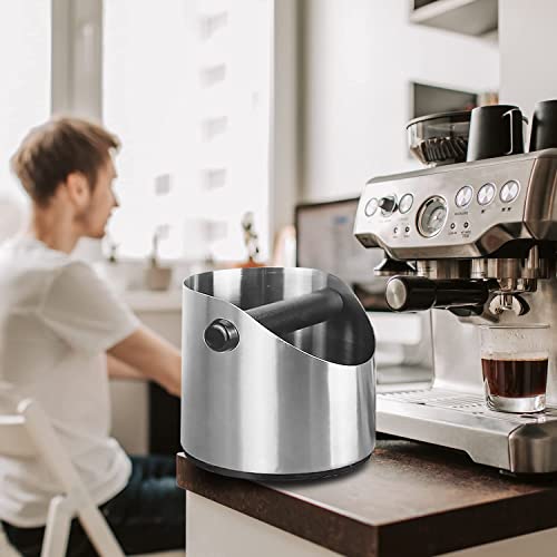 image for JicoDirect Premium Coffee Knock Box Stainless Steel Construction Silve