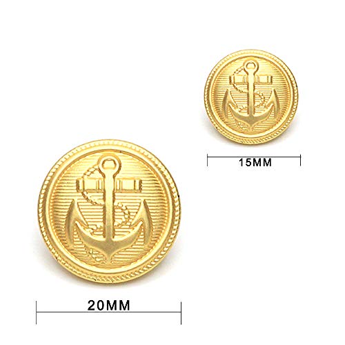 11 Pcs Gold Metal Blazer& Suit Buttons Set -Premium Sewing Buttons For Coat Jacket #TOP2