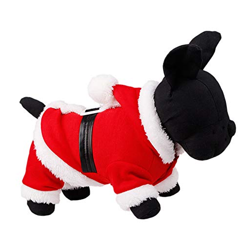 DECDEAL Natal Animais de Estimação Roupas Papai Noel Cachorro Fantasia Cachorro Casaco de Natal com