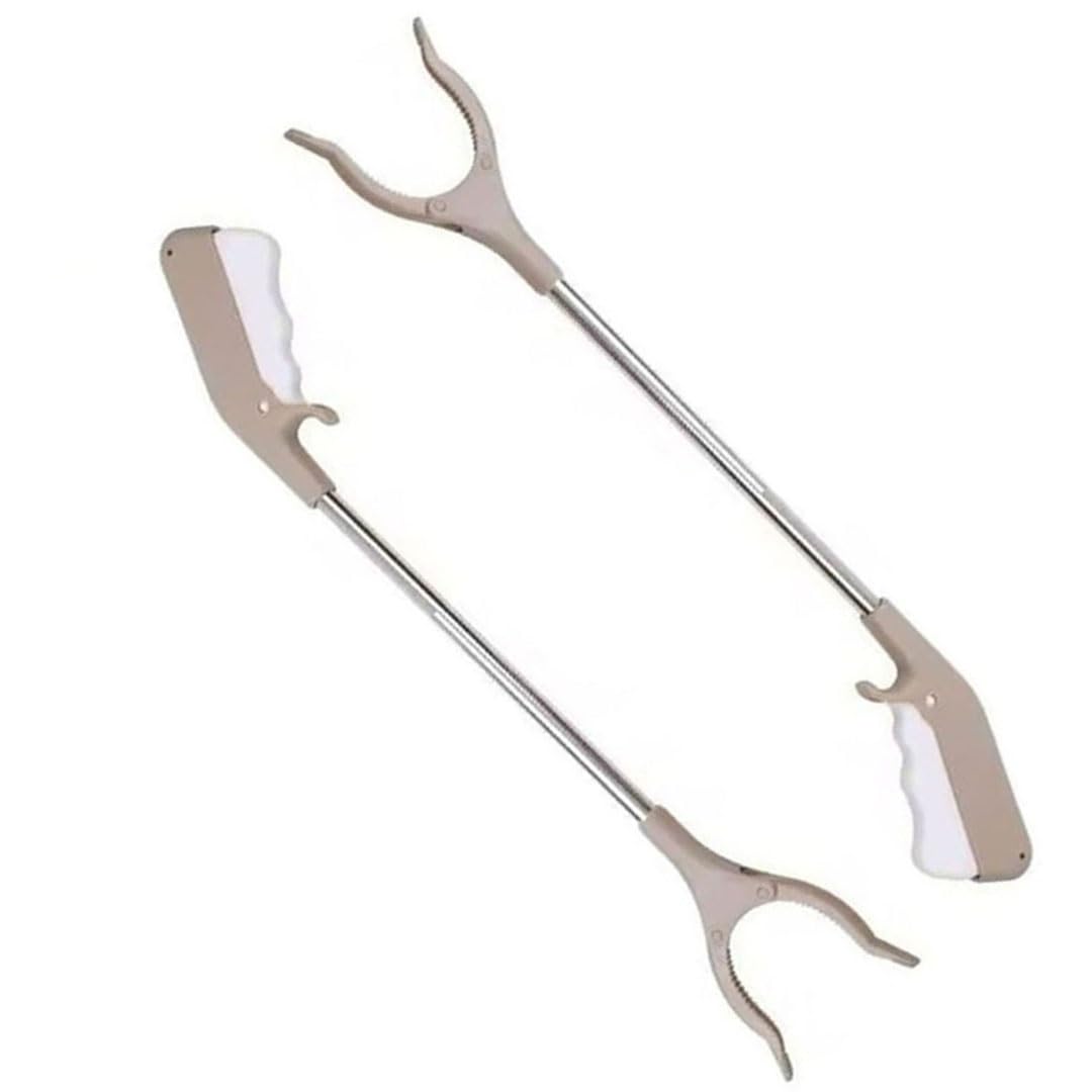 Müllzange Kinder, 30/40/60 cm 2 Stück Greifzange für Müll Kinder,Greifer für Senioren,Klein Garten Greifer, Kurz Müllgreifer für Recycling,Müllsammler