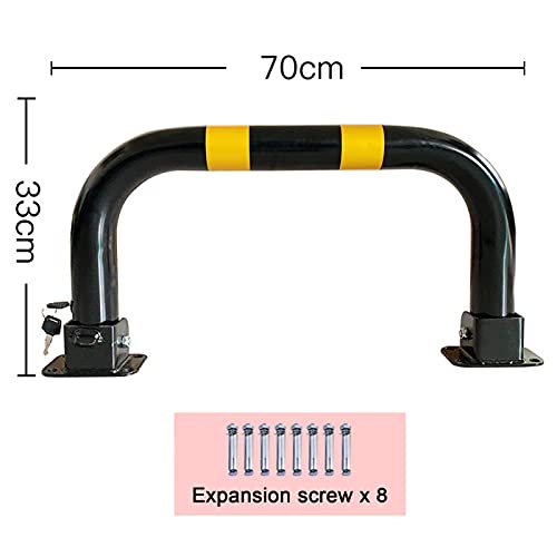 Barre de sécurité place de parking pliable 33x60cm noire - 4