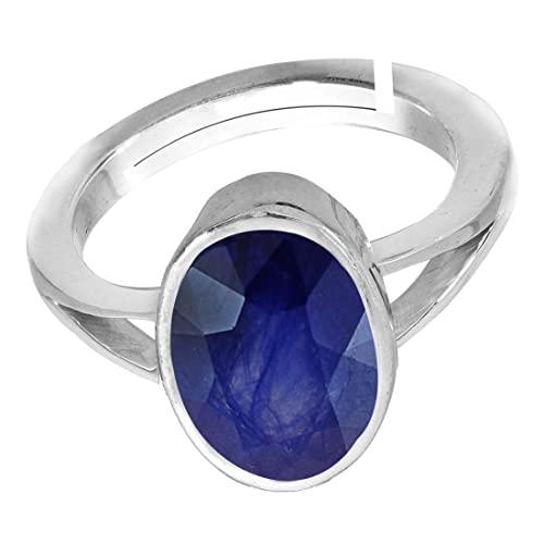 Bague saphir bleu authentique non traitée en argent le cadeau idéal