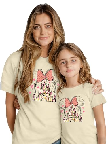 Image of Magical Shirts Women Girls Family Vacation Matching Shirt Magic Kingdom T-Shirt Mommy and Me Trip Short Sleeve Tops
