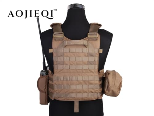 Emersongear LBT6094A Style Tactical Molle Vest with Radio Pouch Triple Mag Pouch and Dump Pouch4