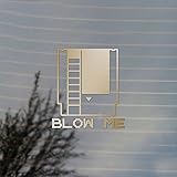 Cosplay & Fan Gear Blow Me NES Cartridge Vinyl Decal (Gold)