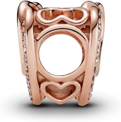 PANDORA Sparkling Entwined Hearts Charm