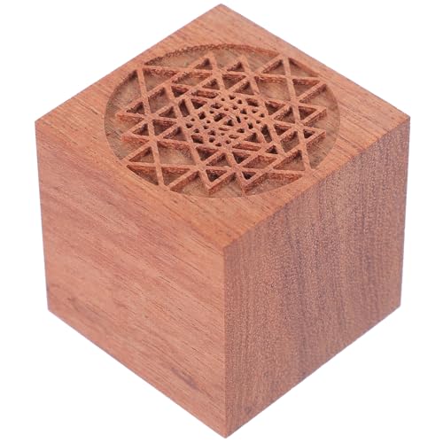 Difusor aromático de aceite esencial en cubo de madera